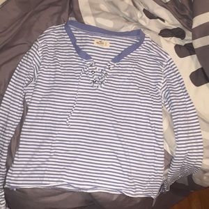 small long sleeve crop top from hollister